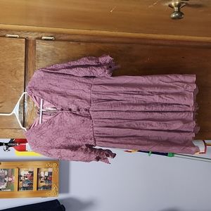 Rebellion purple boho tie-back dress